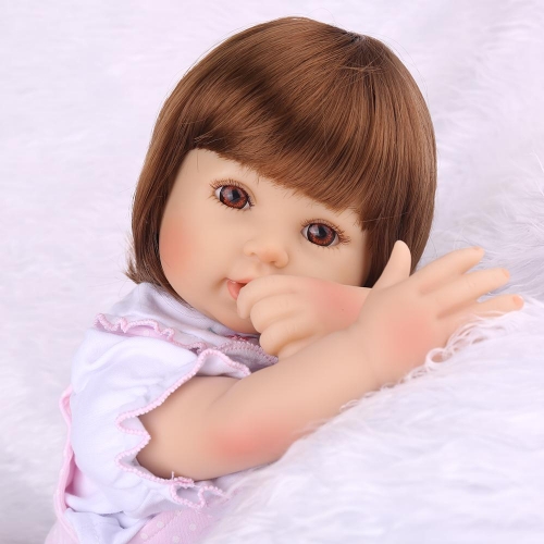 22" Girl Toddler reborn baby dolls Vinyl Baby doll Kaydora