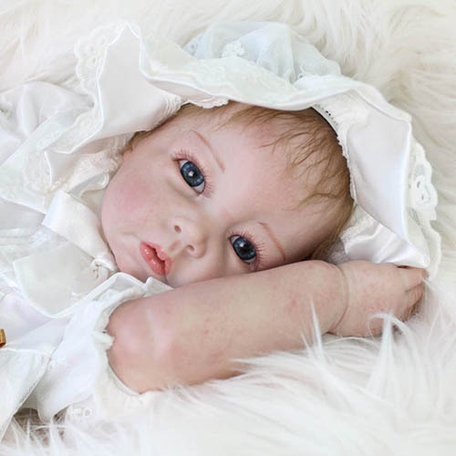 22" Preemie Reborn Silicone Baby doll Katherine Kaydora
