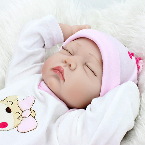 22" Sweet Sleeping vinyl lifelike reborn baby dolls God's Gift Dolly | Kaydora