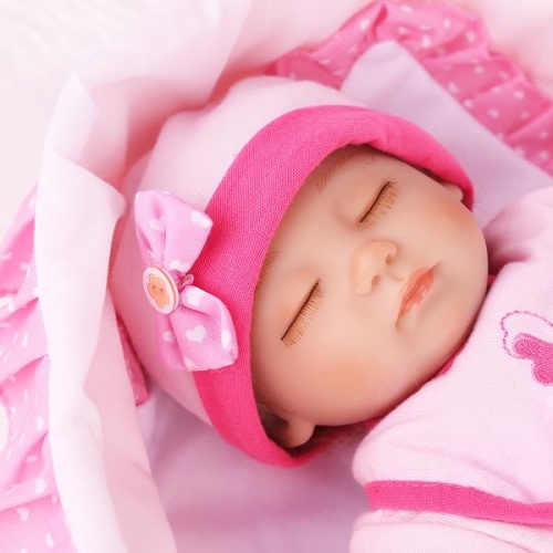Lifelike Baby Girl Sleeping Newborn Reborn Baby Doll 16" | Kaydora