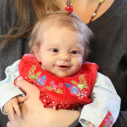 Reborn Toddler Dolls Smile Baby Girl Eva 17" Lifelike Babies