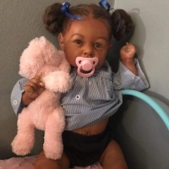 African American 22" Reborn Baby lifelike black dolls