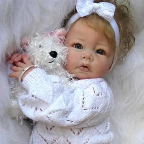 Full Vinyl Silicone Toddler Reborn Doll Luca Baby Toys Girl Babies