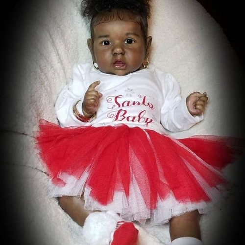 Toddler African American Girl Reborn Baby Dolls Black Doll