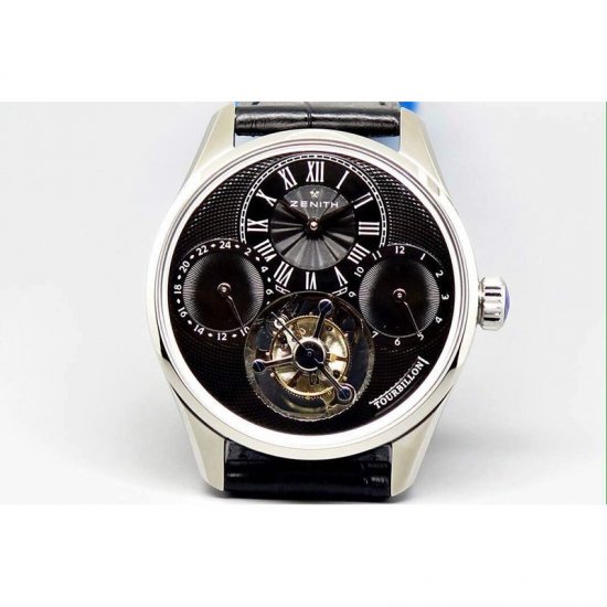 Zenith EP Calender Tourbillon SS/LE Black Swiss Tourbillon