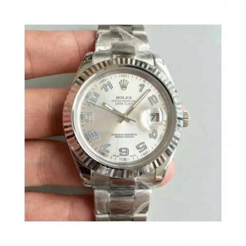 Rolex Datejust II 116334 V6 41MM Stainless Steel Rhodium Dial Sw