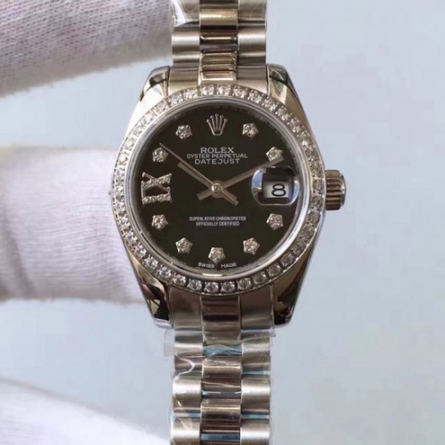 Rolex Lady Datejust 28 279136RBR 28MM Stainless Steel & Diam