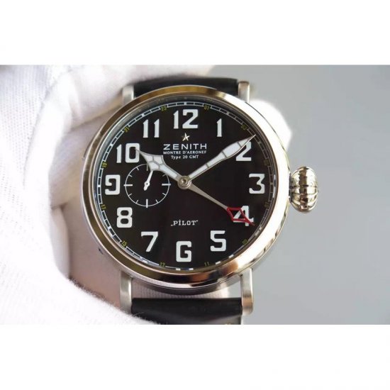 Zenith Pilot Type 20 GMT SS/LE 45mm Best Edition Black Dial