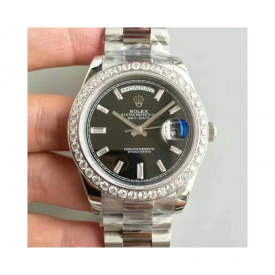 Rolex Day-Date 40 228349RBR 2016 40MM KW Stainless Steel & D