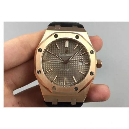 Audemars Piguet Royal Oak 15400 Rose Gold Gray Dial Swiss 3120