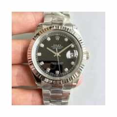 Rolex Datejust II 116334 V6 41MM Stainless Steel Black & Dia