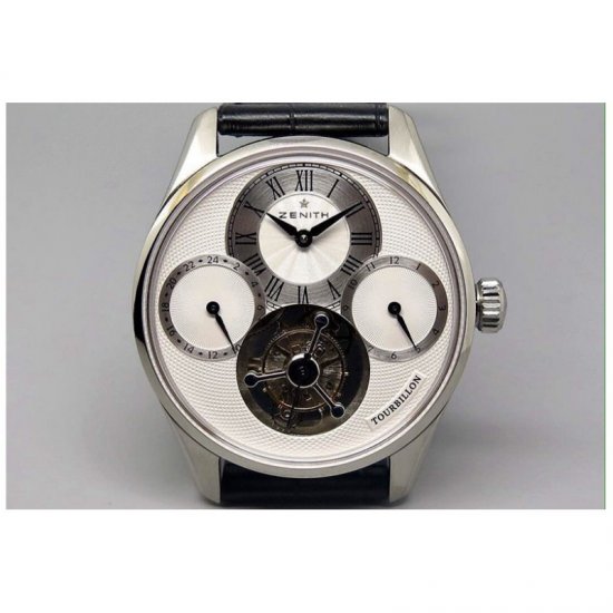 Zenith EP Calender Tourbillon SS/LE White Swiss Tourbillon