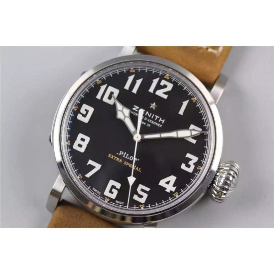 Zenith Pilot Type 20 GMT SS/LE 45mm Best Edition Black Dial