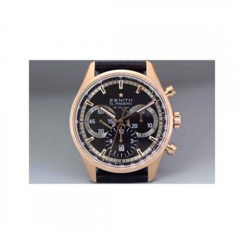 Zenith El Primero Chronograph RG/LE Black Dial Swiss 7750