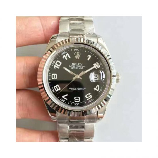 Rolex Datejust II 116334 V6 41MM Stainless Steel Black Dial Swis