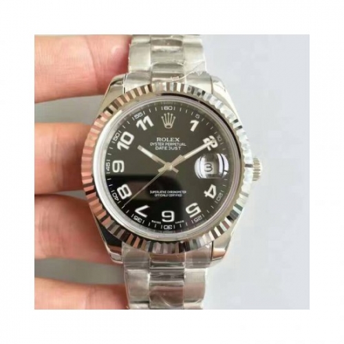 Rolex Datejust II 116334 V6 41MM Stainless Steel Black Dial Swis