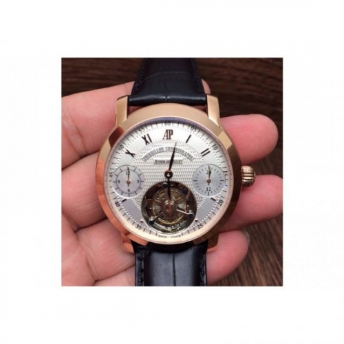 Audemars Piguet Jules Audemars Tourbillon Rose Gold White Dial S