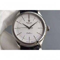 Rolex Cellini Time 50509 Stainless Steel White Dial Swiss 2824-2