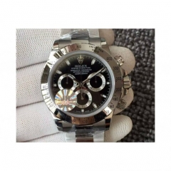 Rolex Daytona Cosmograph 116520 JH Stainless Steel Black Dial Sw