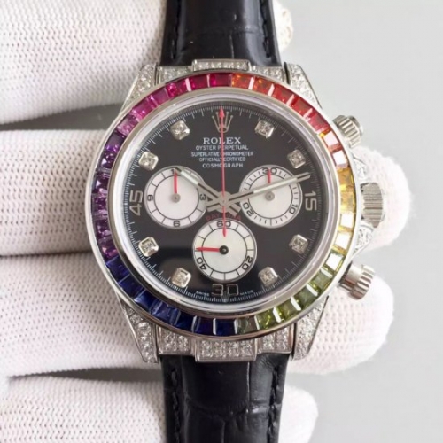 Rolex Daytona Cosmograph 116599 Rainbow Stainless Steel & Di