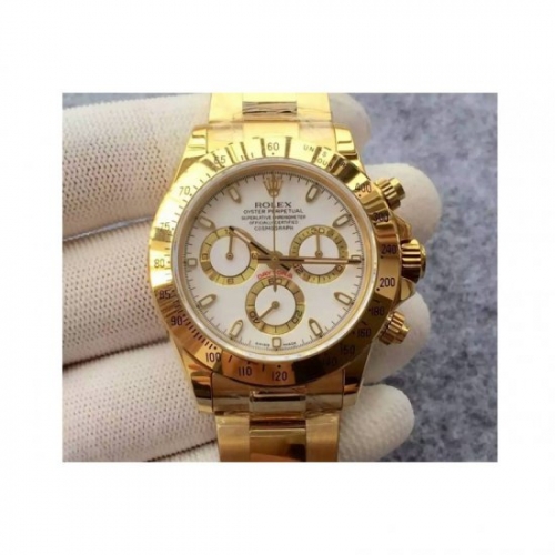 Rolex Daytona Cosmograph 116508 JH Yellow Gold White Dial Swiss