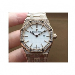 Audemars Piguet Royal Oak 67651 Ladies Rose Gold & Diamonds