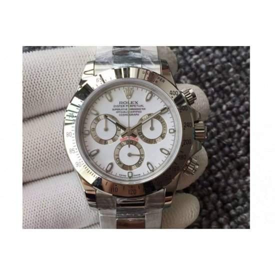 Rolex Daytona Cosmograph 116520 JH Stainless Steel White Dial Sw