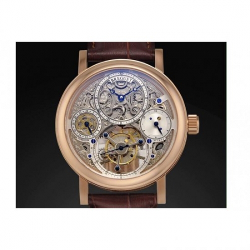 24K Gold Wrapped Breguet Jubilee Calender Tourbillon Rose Gold S