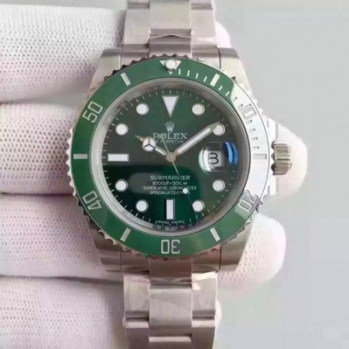 Rolex Submariner Date 116610LV V6S Stainless Steel Green Dial Sw