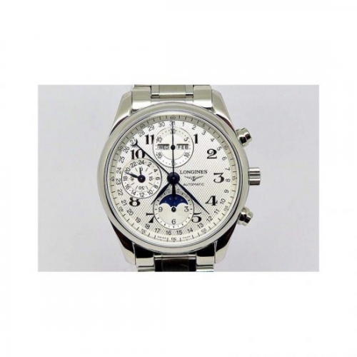 Longines Conquest Classic Chronograph Moonphase Stainless Steel