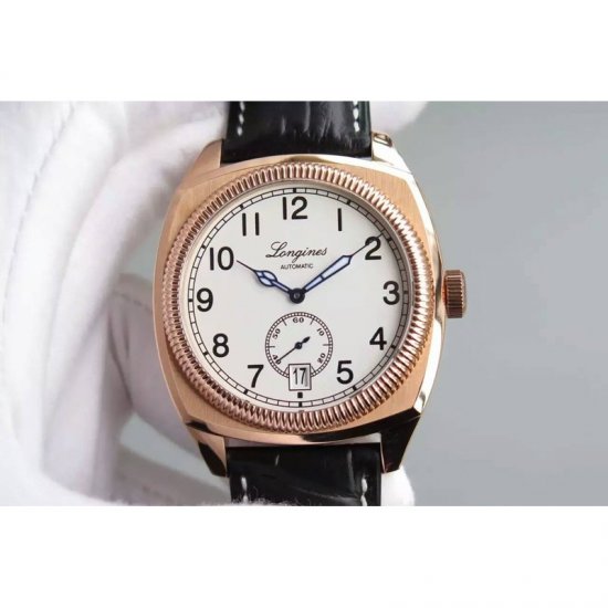 Longines Heritage 1935 Rose Gold White Dial Swiss 9015