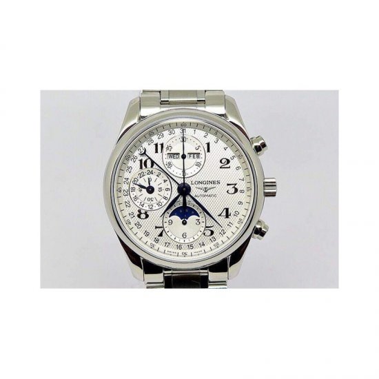 Longines Conquest Classic Chronograph Moonphase Stainless Steel