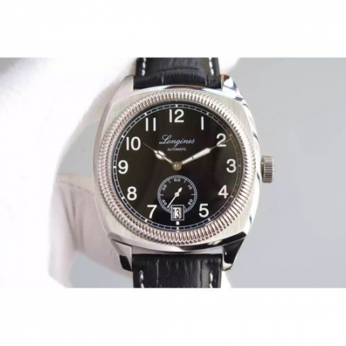 Longines Heritage 1935 Stainless Steel Black Dial Swiss 9015