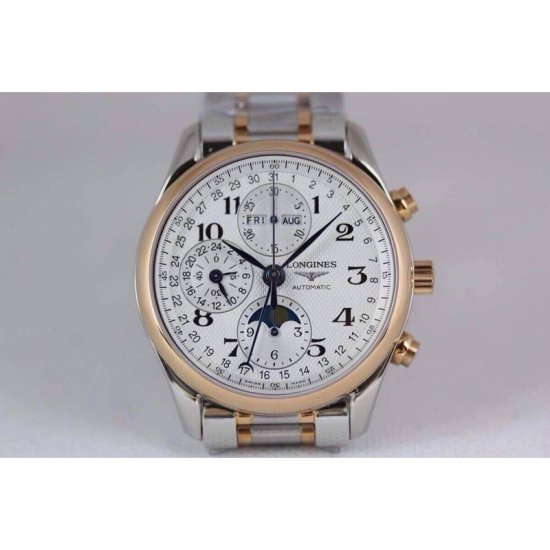 Longines Conquest Classic Chronograph Moonphase Stainless Steel