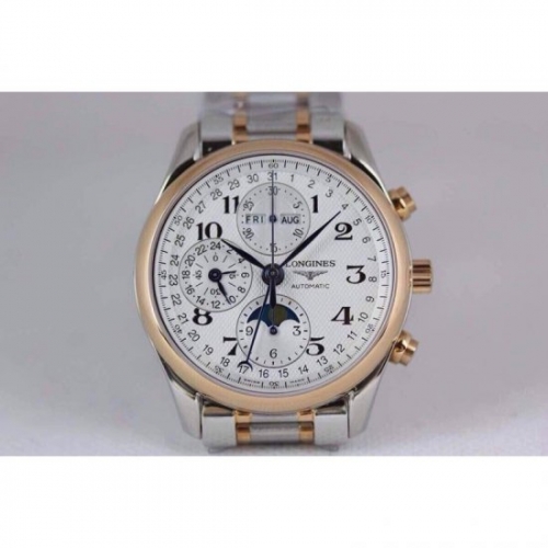 Longines Conquest Classic Chronograph Moonphase Stainless Steel