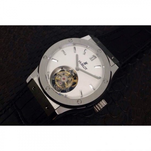 Hublot Classic Fusion Tourbillon Stainless Steel White Dial Swis