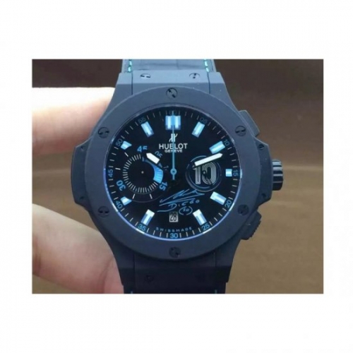 Hublot Big Bang Maradona Black Ceramic Black Dial Swiss HUB4100