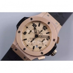 Hublot Big Bang Matt Rose Gold Gold Dial Swiss 7750