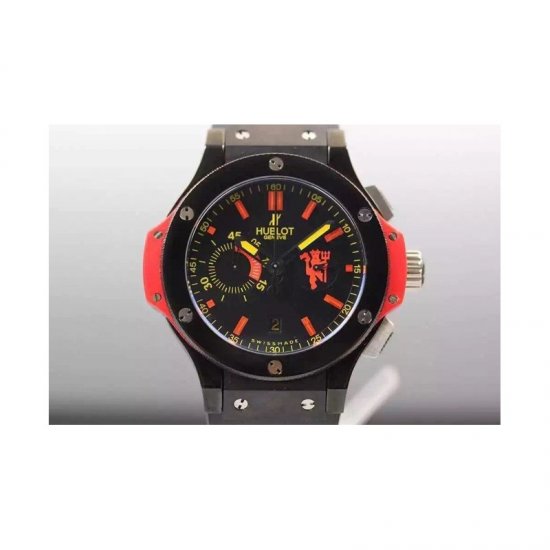 Hublot Big Bang Red Devil Manchester PVD Black Dial Swiss HUB410