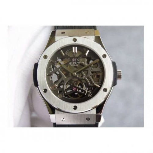 Hublot Classic Fusion Prototype Stainless Steel Black Skeleton D