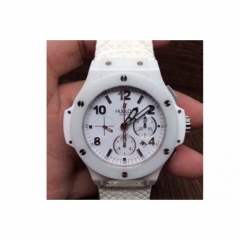 Hublot Big Bang White Ceramic White Dial Swiss HUB4100