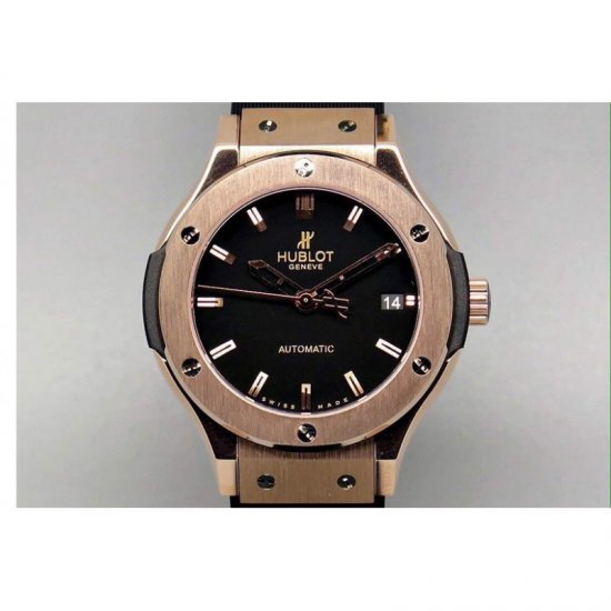 Hublot Big Bang Rose Gold Black Dial Swiss 2824-2