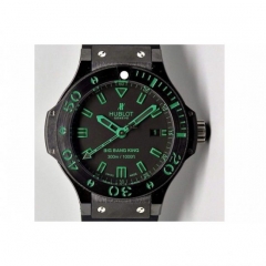 Hublot Big Bang King Green Magic Ceramic Black Dial Swiss HUB410