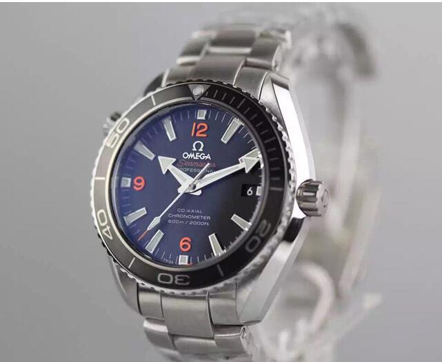 Omega Seamaster Planet Ocean 45MM Stainless Steel Black Dial Swi