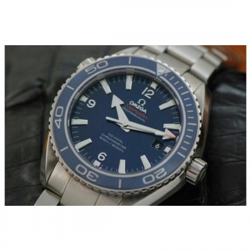 Omega Seamaster Planet Ocean 45MM Stainless Steel Blue Dial Swis