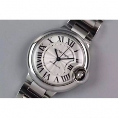 Cartier Ballon Bleu 33MM Stainless Steel White Dial Swiss 2671/9015/quartz