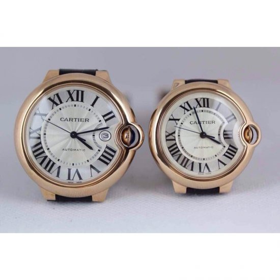 Cartier Ballon Bleu 24K Gold Wrapped 36MM 1:1 Rose Gold Swiss 28