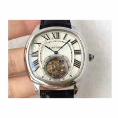 Drive De Cartier Tourbillon W4100013 JF Stainless Steel White Di