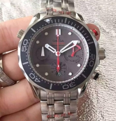 Omega Seamaster Diver 300M Chronograph Titanium Gray Dial Swiss