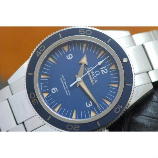 Omega Seamaster 300 Stainless Steel Blue Dial Swiss 8400